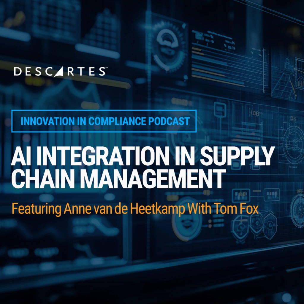 Descartes supply chain management software with AI integration